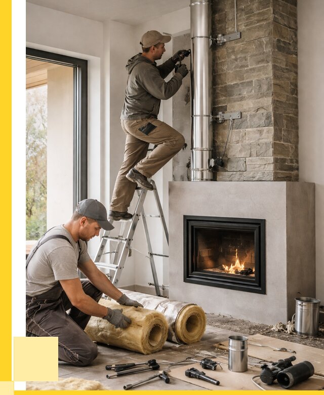 Монтаж дымоходов для каминов в Чусовой от 15672 р. ЭриданЧсв