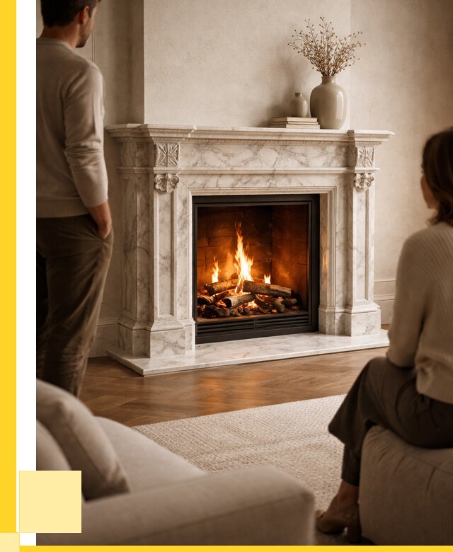 Мраморные камины под ключ в Чусовой от 261200 р. | ЭриданЧсв