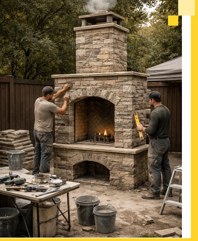 Проектирование и установка уличных каминов в Чусовой