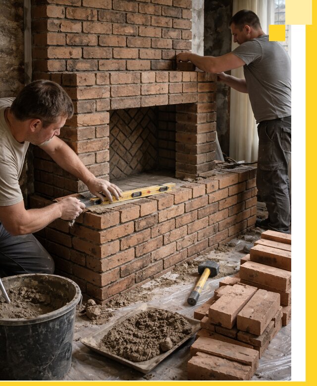 Изготовление и установка кирпичных каминов в Чусовой