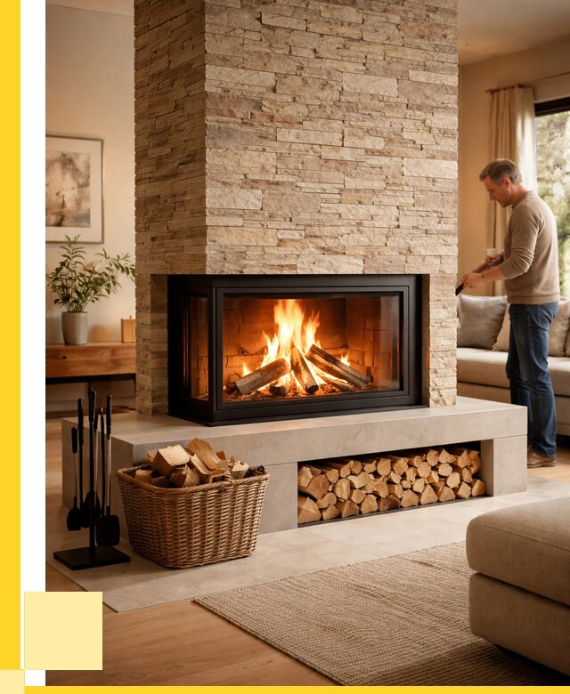 Дровяной камин под ключ в Чусовой от 208960 р. | ЭриданЧсв