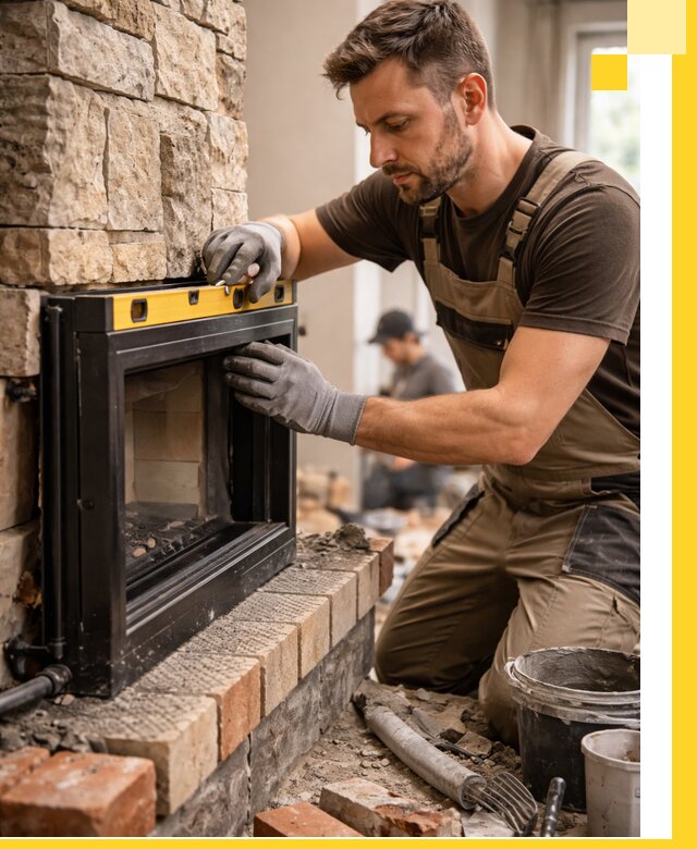 Дровяные камины под ключ в Чусовой: монтаж, обустройство