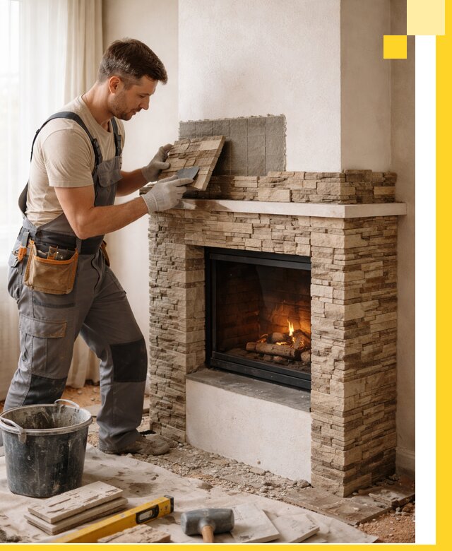 Изготовление и монтаж каминов для дома под ключ в Чусовой