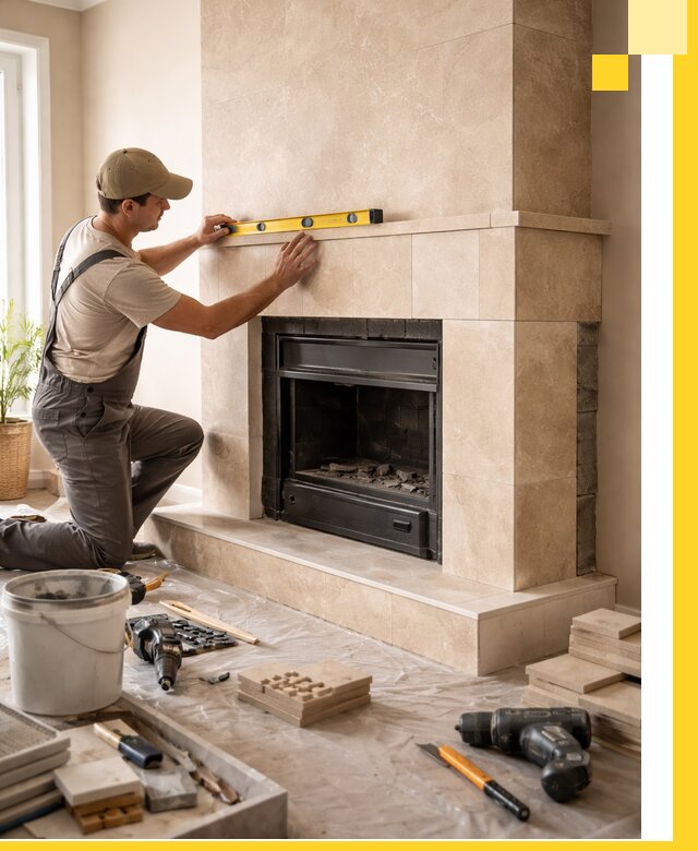 Установка и монтаж каминов в частном доме под ключ в Чусовой