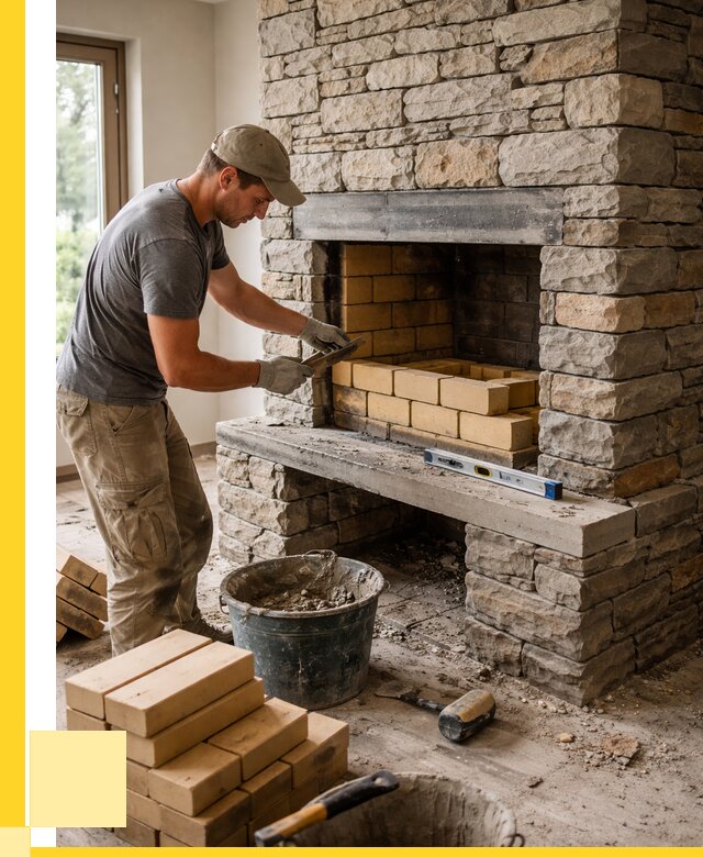 Кладка каминов и камина в Чусовой от 26120 р. ЭриданЧсв