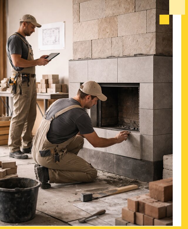 Индивидуальные проекты каминов и каминных систем в Чусовой