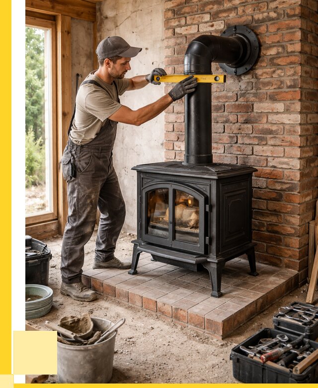 Монтаж печей установка банной печи в Чусовой от 15672 р. | ЭриданЧсв