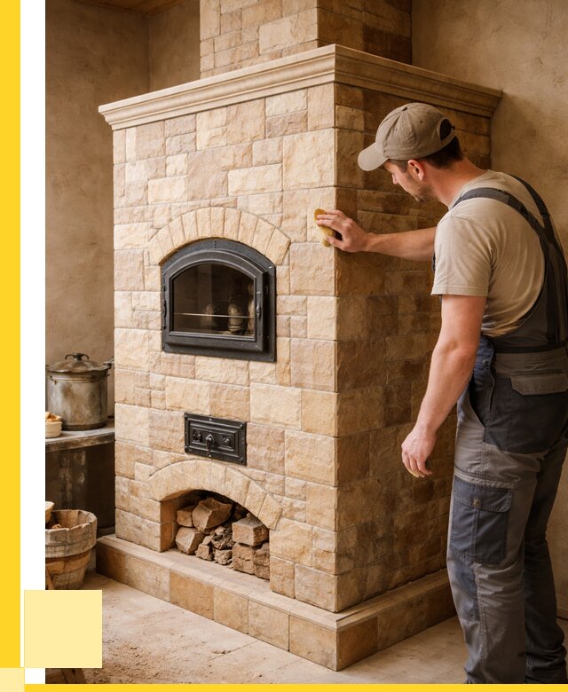 Облицовка печей в Чусовой от 4702 р. под ключ | ЭриданЧсв