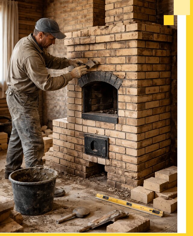 Кирпичные печи под ключ в Чусовой: проектирование и кладка