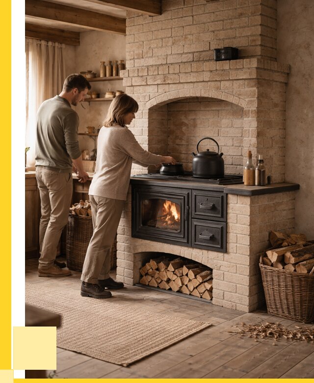 Печи с плитой в Чусовой от 47016 р. | ЭриданЧсв — кирпичная печь