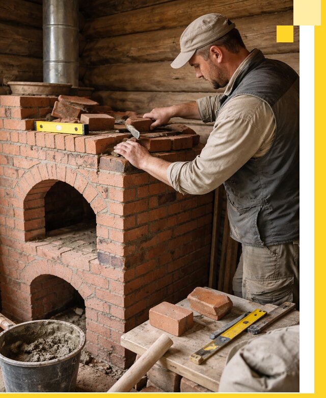 Изготовление и установка русских печей в Чусовой под ключ