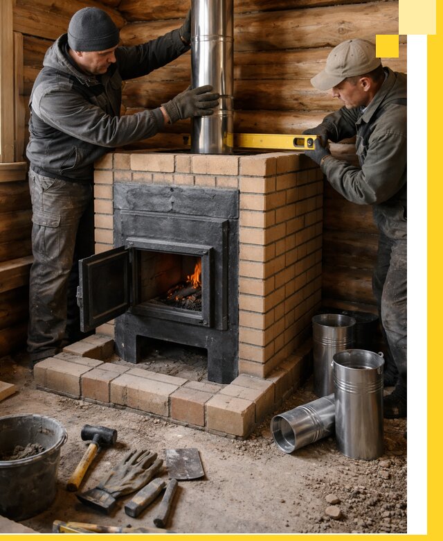 Проектирование, изготовление и установка банных печей в Чусовой