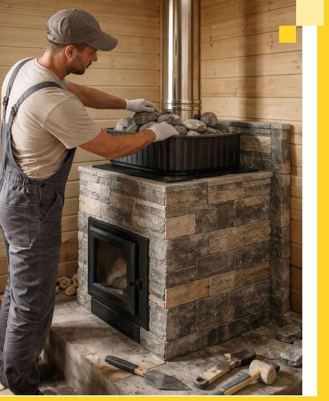 Печи для парной в Чусовой, производство, монтаж и обслуживание