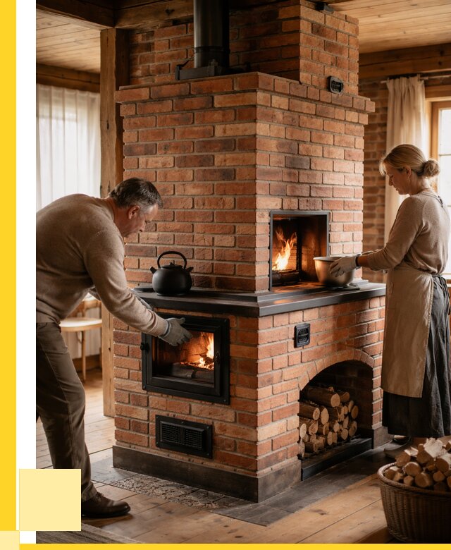 Печи для загородного дома под ключ в Чусовой от 83584 р. | ЭриданЧсв