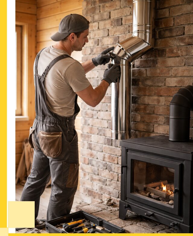 Монтаж дымоходов для печей в Чусовой от 7836 р. | ЭриданЧсв