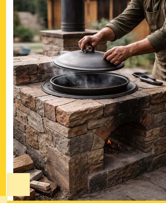 Печи для казана в Чусовой по цене от 18806 р. | ЭриданЧсв