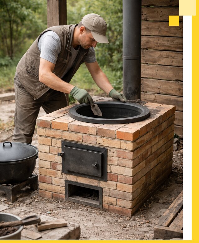 Изготовление и установка печей для казана в Чусовой под ключ