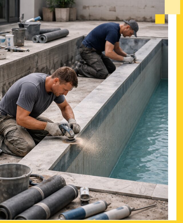 Профессиональный ремонт бассейнов под ключ в Чусовой