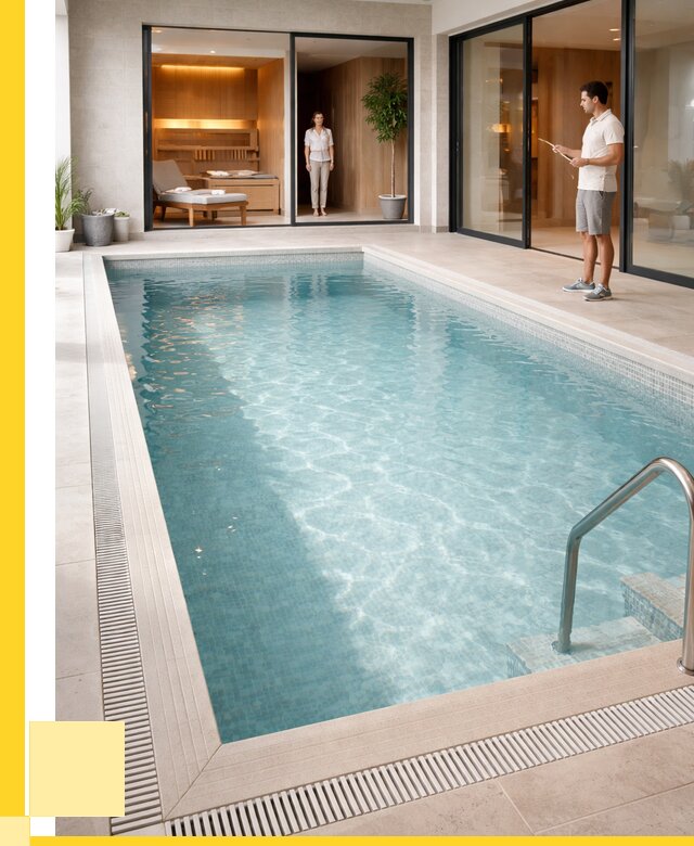 Отделка бассейна пленкой ПВХ в Чусовой от 3657 р. - ЭриданЧсв