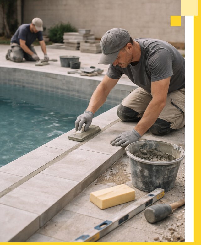 Отделка бассейнов в Чусовой: декоративная отделка и гидроизоляция