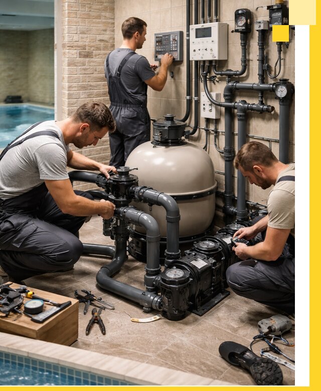 Комплексное оборудование для бассейнов под ключ в Чусовой