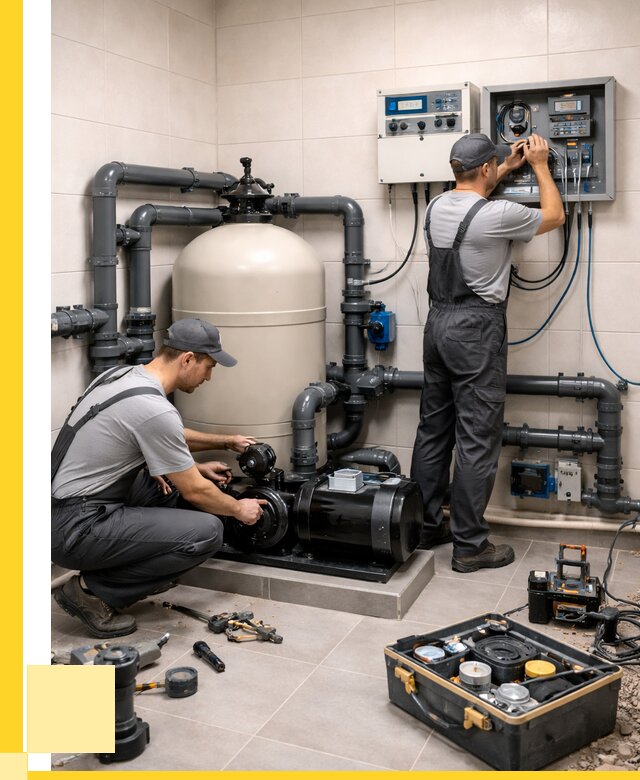 Монтаж оборудования для бассейнов в Чусовой от 41792 р. | ЭриданЧсв