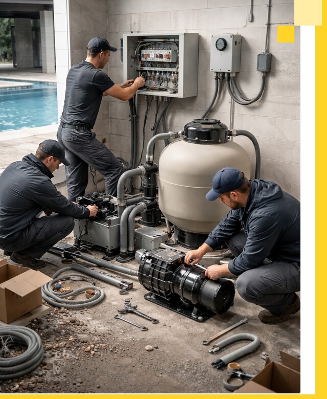 Профессиональный монтаж оборудования для бассейнов в Чусовой