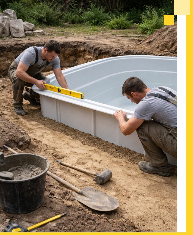 Производство и установка пластиковых бассейнов в Чусовой под ключ