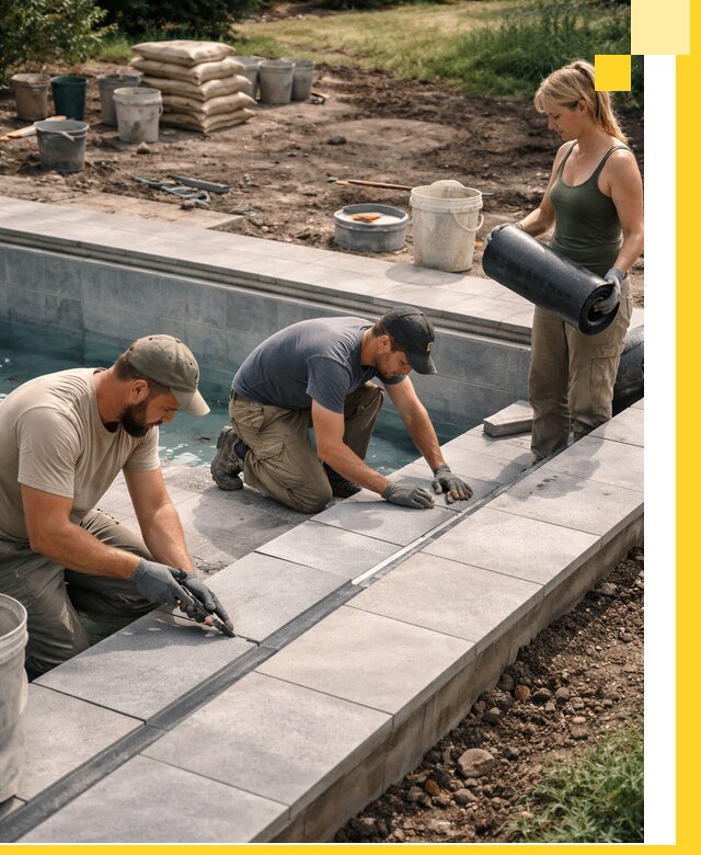 Строительство и монтаж уличных бассейнов под ключ в Чусовой