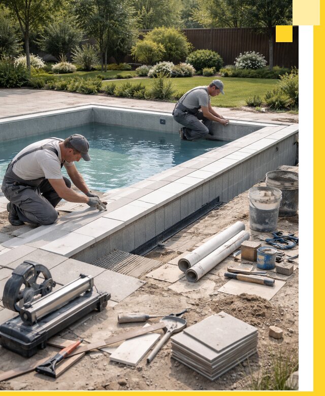 Строительство открытых бассейнов под ключ в Чусовой профессионально