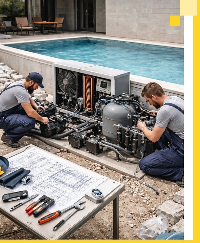 Проектирование и монтаж бассейнов с подогревом в Чусовой