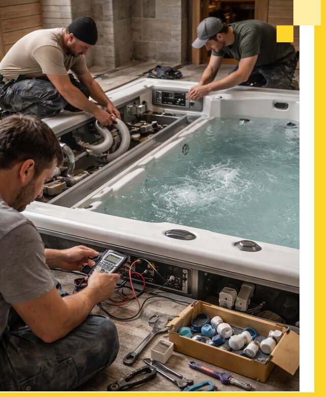 Гидромассажные бассейны под ключ в Чусовой, дизайн и монтаж