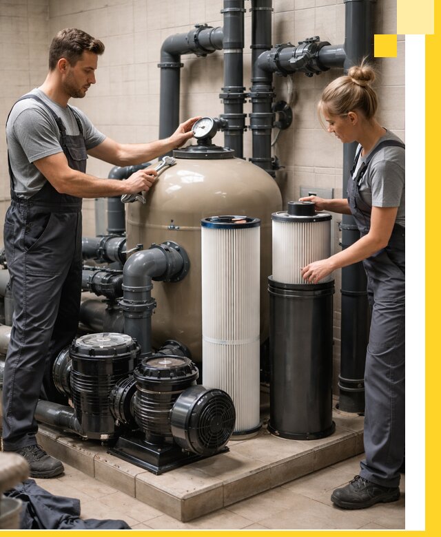 Фильтры и системы фильтрации для бассейнов в Чусовой