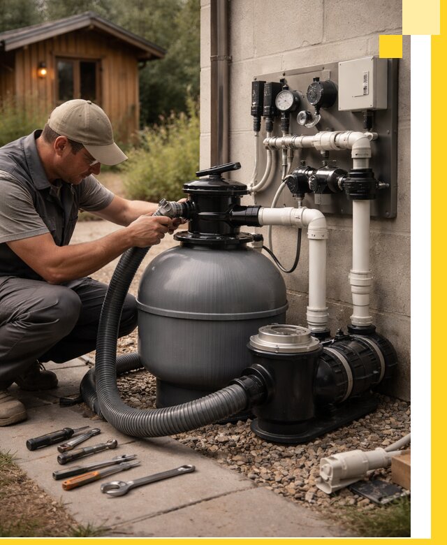 Продажа и монтаж фильтров и насосов для бассейнов в Чусовой