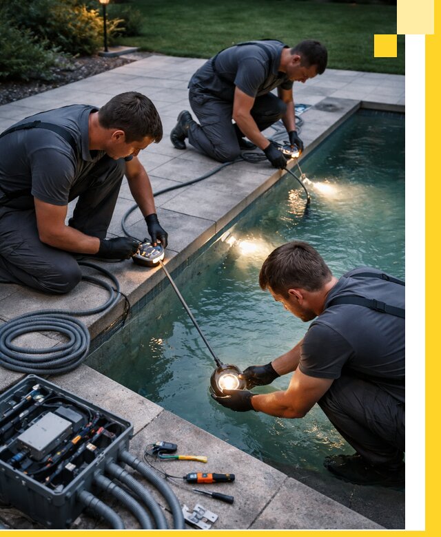 Профессиональное освещение бассейнов в Чусовой: дизайн и монтаж