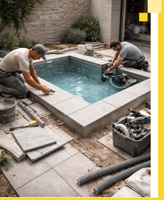 Мини бассейны под ключ в Чусовой, дизайн и установка