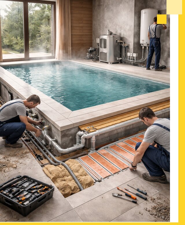 Проектирование и строительство тёплых бассейнов в Чусовой