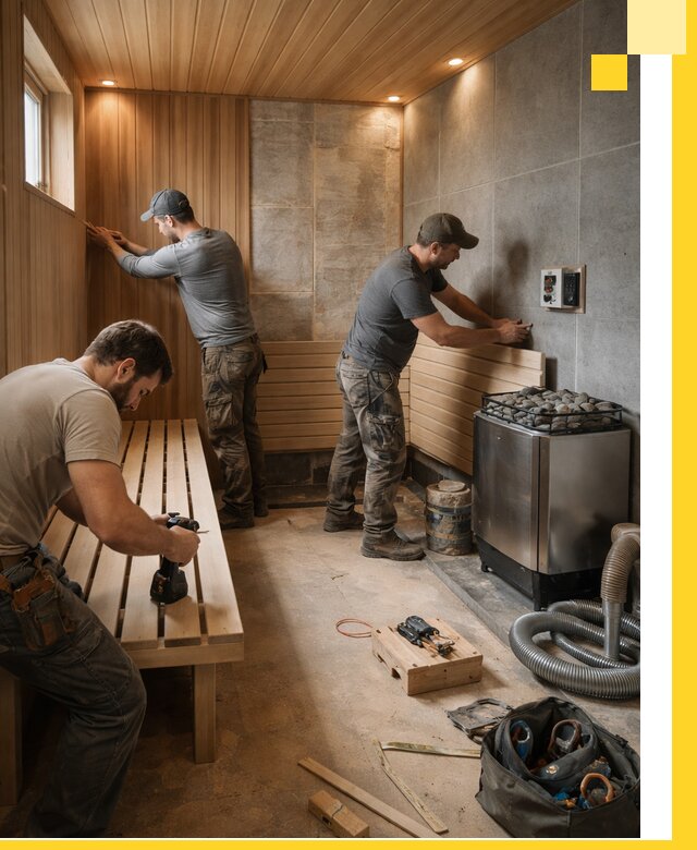 Сауны под ключ в Чусовой, проектирование, строительство, отделка