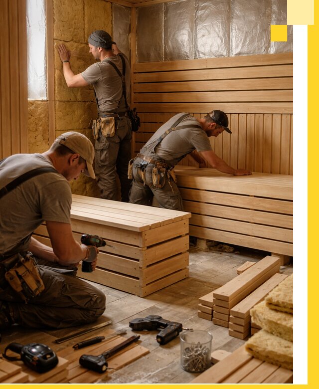 Профессиональное строительство саун под ключ в Чусовой