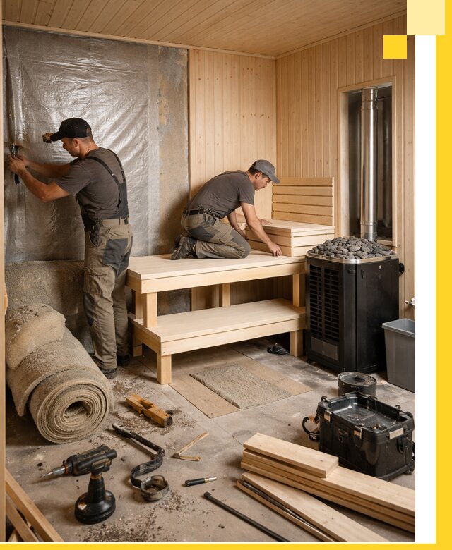 Проекты саун под ключ в Чусовой дизайн и строительство