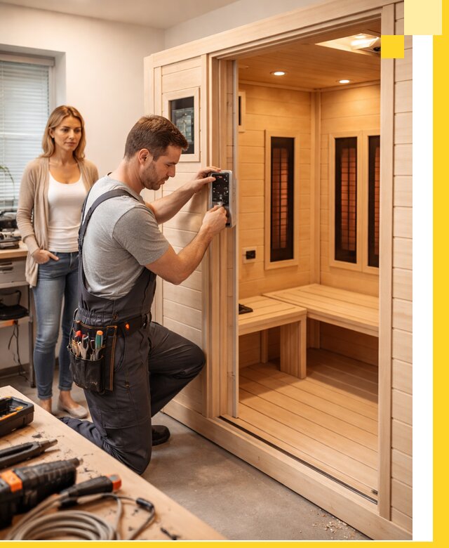 Инфракрасные сауны под ключ в Чусовой продажа и установка