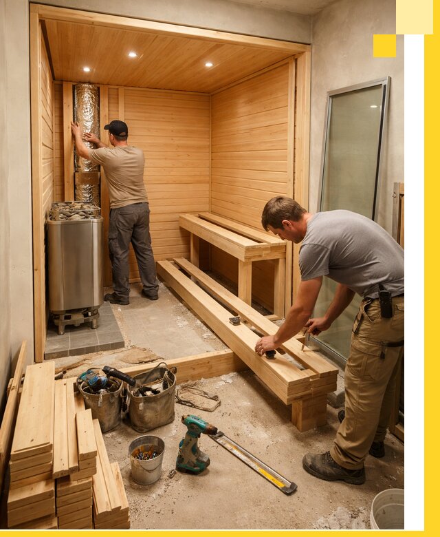 Проектирование и установка домашних саун под ключ в Чусовой