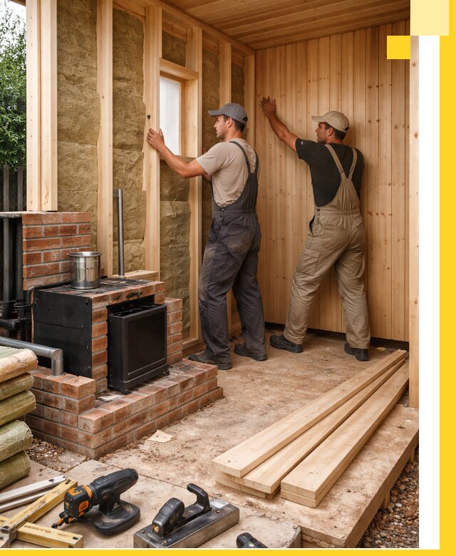 Строительство и установка дачных саун под ключ в Чусовой