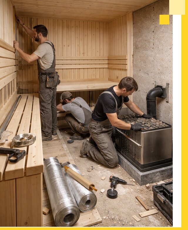 Индивидуальные сауны на заказ в Чусовой под ключ, проект и монтаж