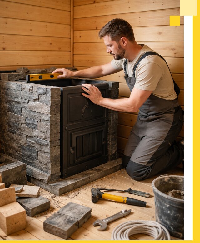 Производство и установка печей для саун под ключ в Чусовой