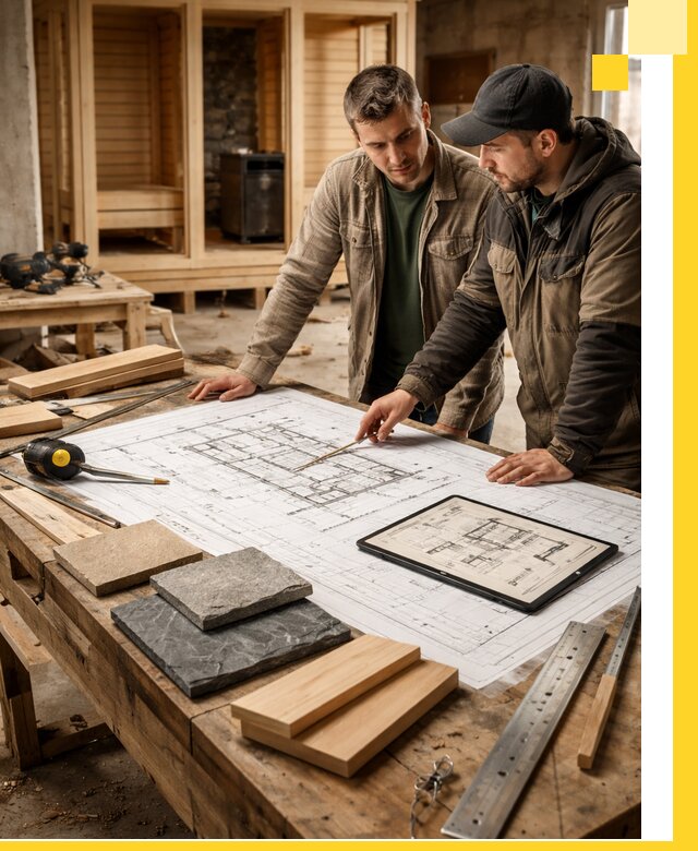 Проекты бань под ключ и планы строительства в Чусовой