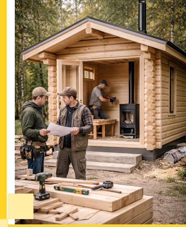 Монтаж бань под ключ в Чусовой — от 208960 р. | ЭриданЧсв