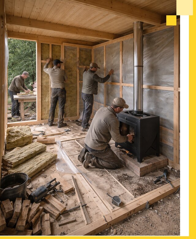 Профессиональный монтаж бань под ключ в Чусовой для дома