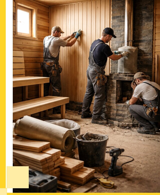 Ремонт бань под ключ в Чусовой от 47016 р. | ЭриданЧсв