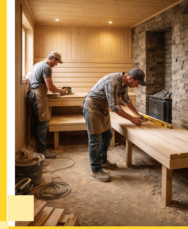 Отделка бани в Чусовой: внутренняя отделка от 3134 р. | ЭриданЧсв